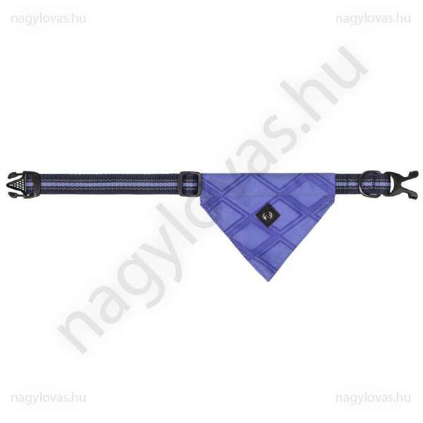 QHP kutyáknak való nyakörv kendővel lila/mintás 