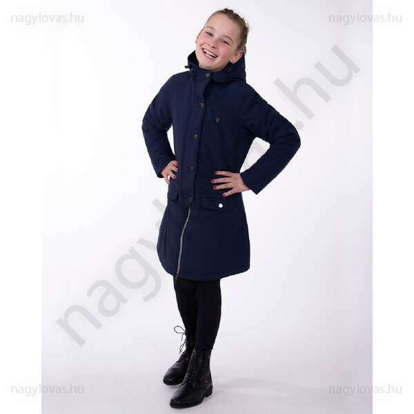 QHP Linde Junior téli lovaglókabát skék 176