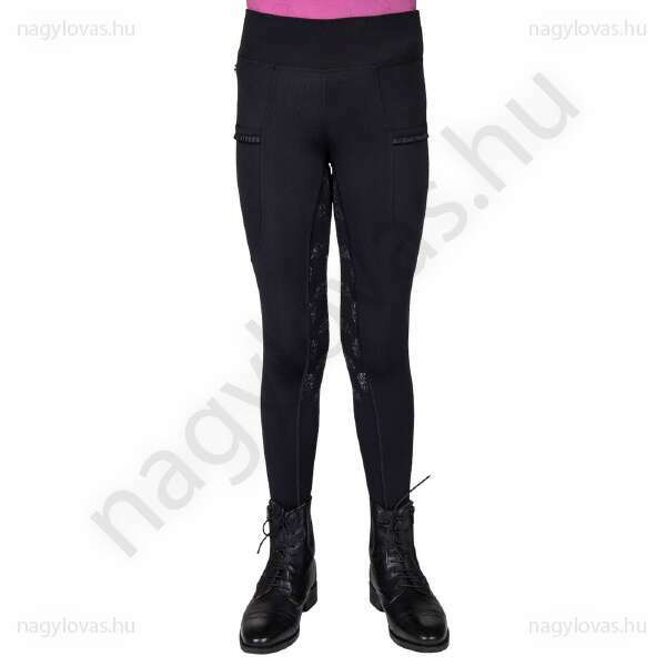 QHP  Lissie Junior lovaglóleggings fekete 98