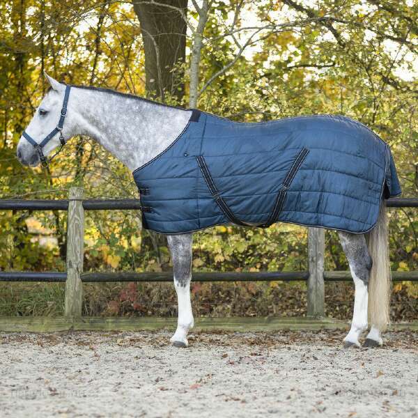 QHP lótakaró istálló 200 gr. kék 130 cm