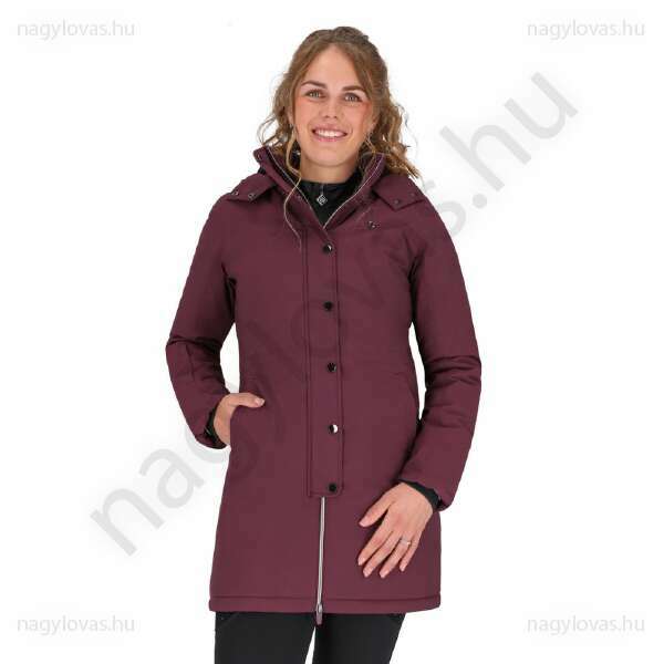 QHP Maelynn  női téli lovaglókabát bordó 40