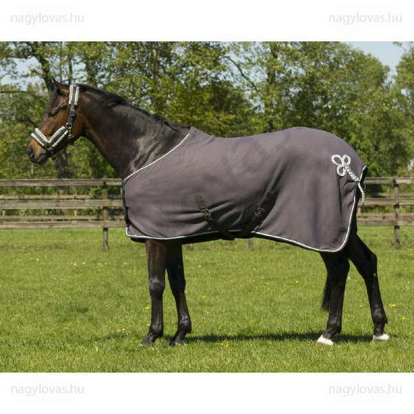 QHP polár leszárító lótakaró szürke/ezüst  145 cm