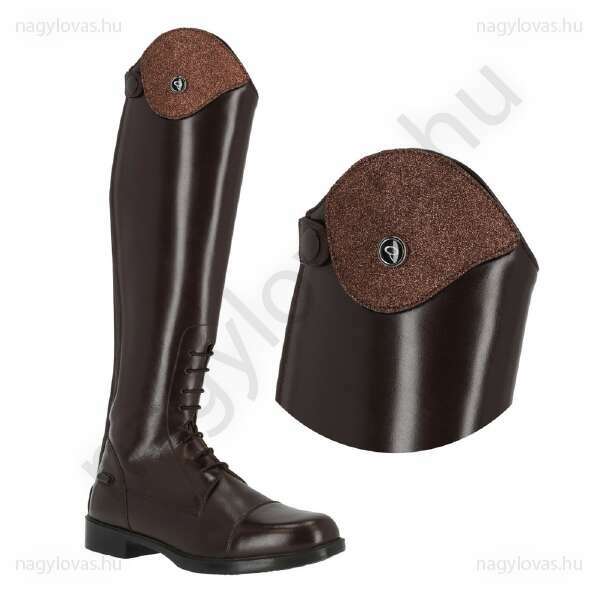 QHP Romy cserélhető csizmadísz barna glitteres 33/34