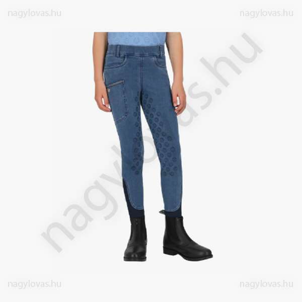 QHP  Rosalynn Junior lovaglóleggings kék 140