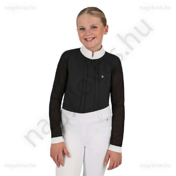 QHP Sennah gyerek versenypóló fekete 164