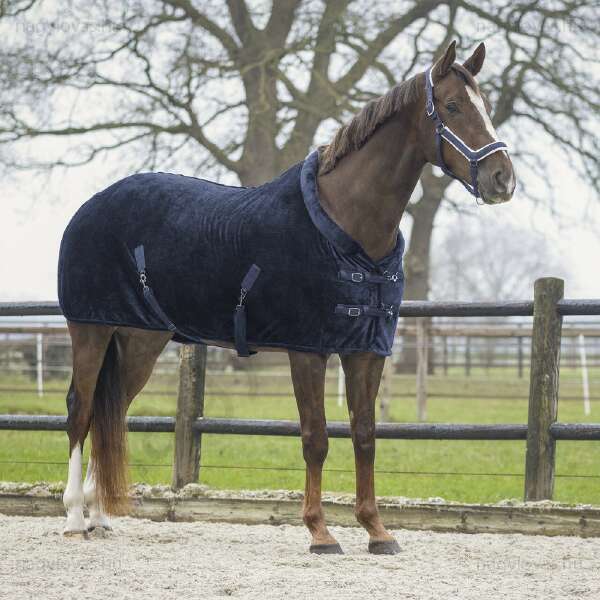 QHP Sensisoft polár leszárító lótakaró skék 135 cm