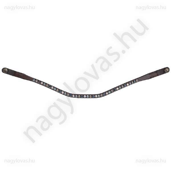 QHP  ShineBright homlokszíj barna/kék póni