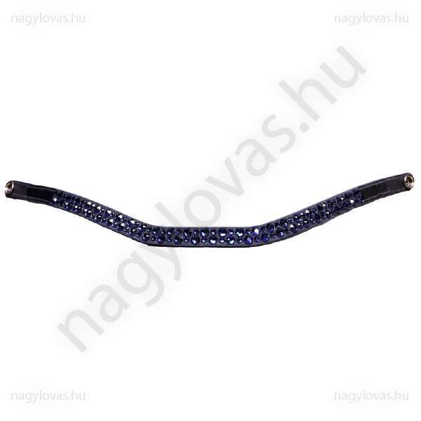 QHP StarGlow  homlokszíj barna/indigó cob