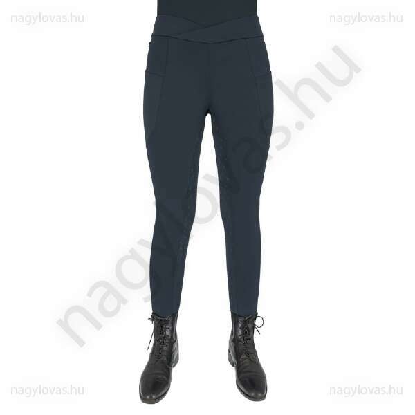 QHP Teddie női lovaglóleggings petrol kék 32