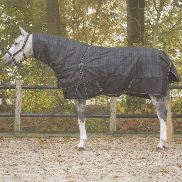 QHP téli karám lótakaró levehető nyakrésszel 150 gr. s.szürke 155 cm