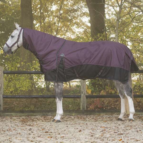 QHP téli lótakaró levehető nyakrésszel karám 150 gr. bordó 130 cm