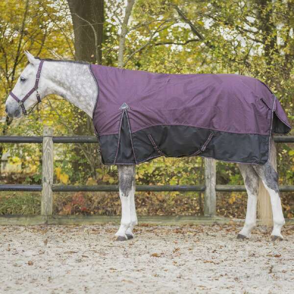 QHP  vízálló karám lótakaró  magasított nyakú 150 gr bordó 125 cm