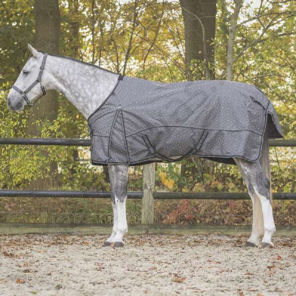 QHP vízálló karám lótakaró polár béléssel szürke 135 cm