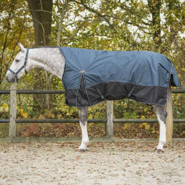 QHP vízálló lótakaró karám 150 gr. kék 145 cm