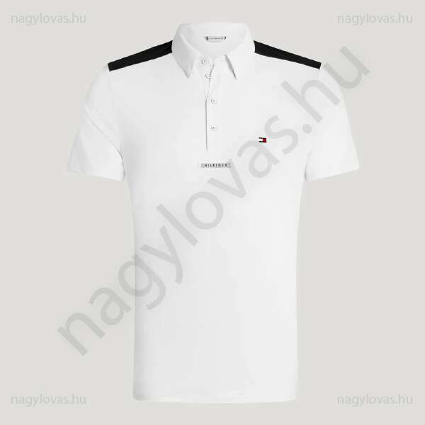 Tommy-Hilfiger Hemilton férfi versenypóló fehér