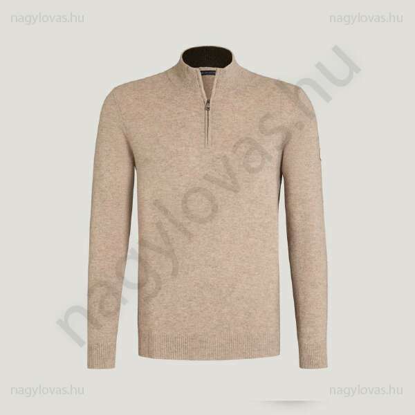 Tommy Hilfiger Oakfield férfi pulóver taupe