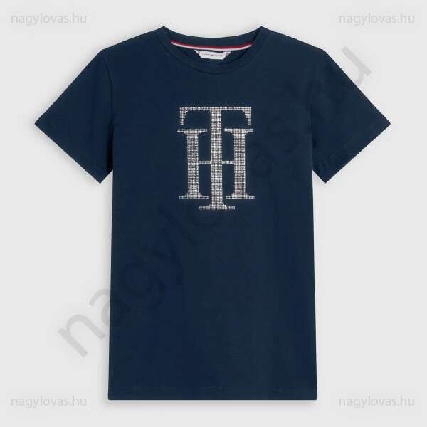 Tommy-Hilfiger T-hirt női póló sötétkék