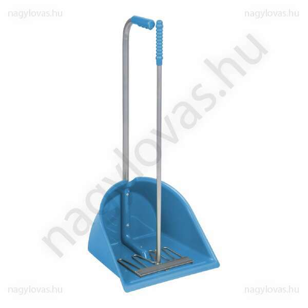 Trágyaszedő lapát gereblyével 75cm kék
