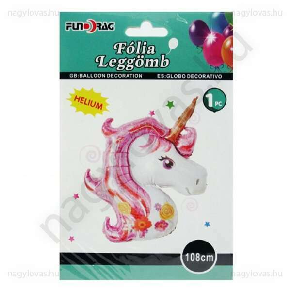 Unicorn fólia lufi 108cm