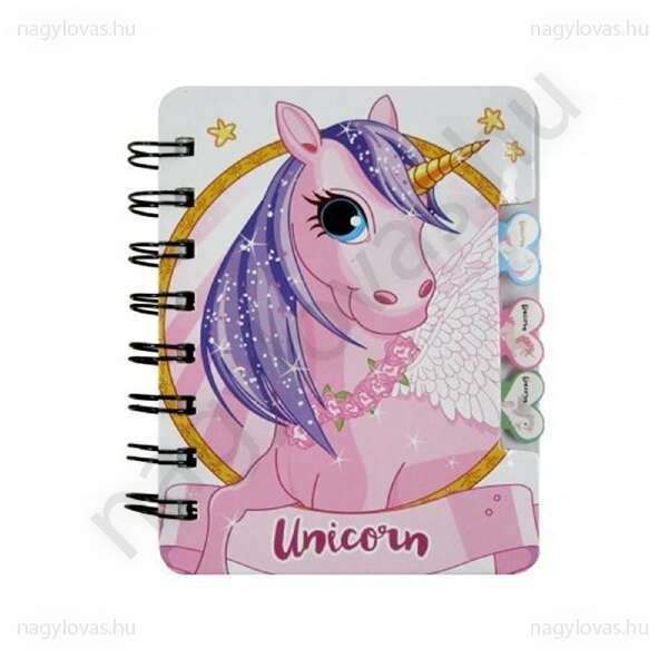 Unicorn notesz 9X12cm